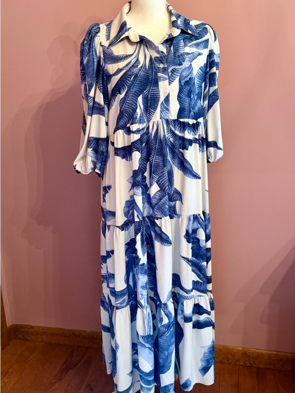 Midi Tiered Tiered Floral Dress